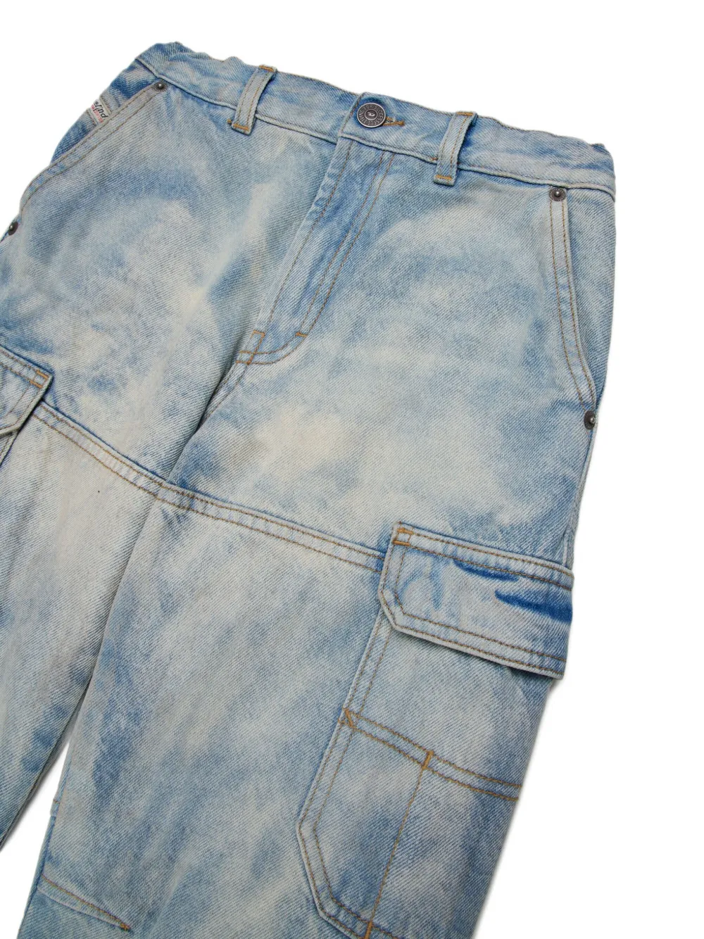 Diesel Kids D-Dave cargo jeans Blauw
