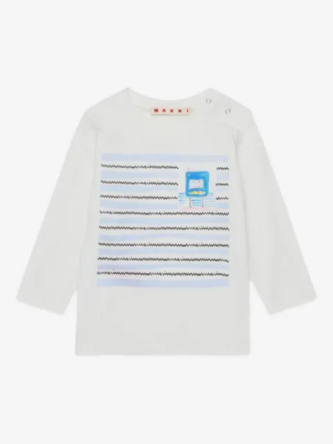 Marni Kids playera con estampado gráfico