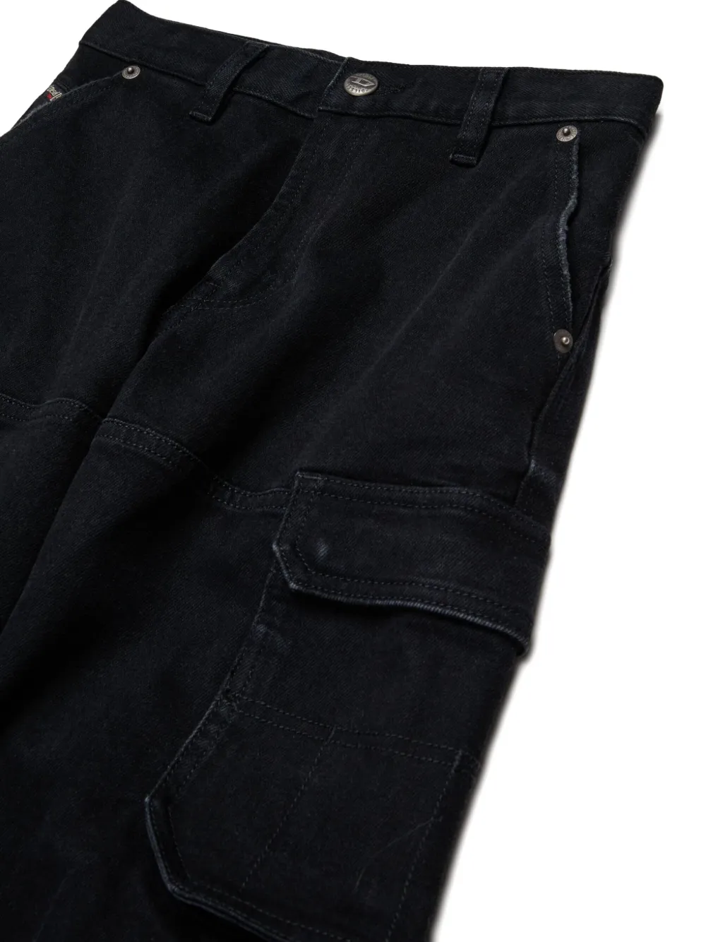 Diesel Kids D-Dave-Cargo jeans Zwart