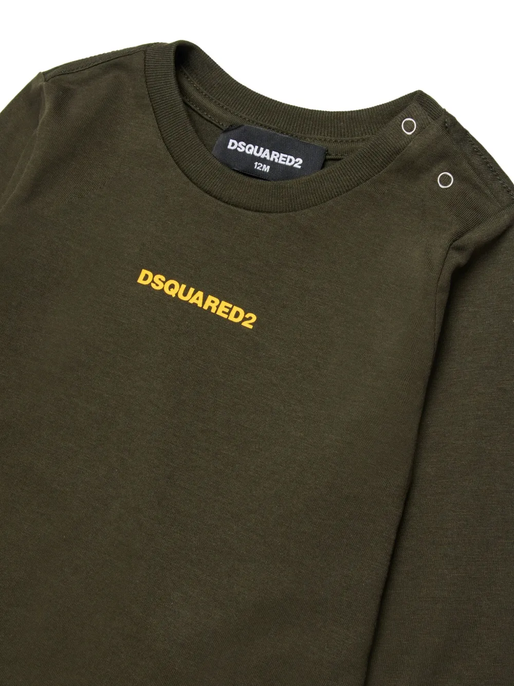 DSQUARED2 KIDS T-shirt met logoprint Groen