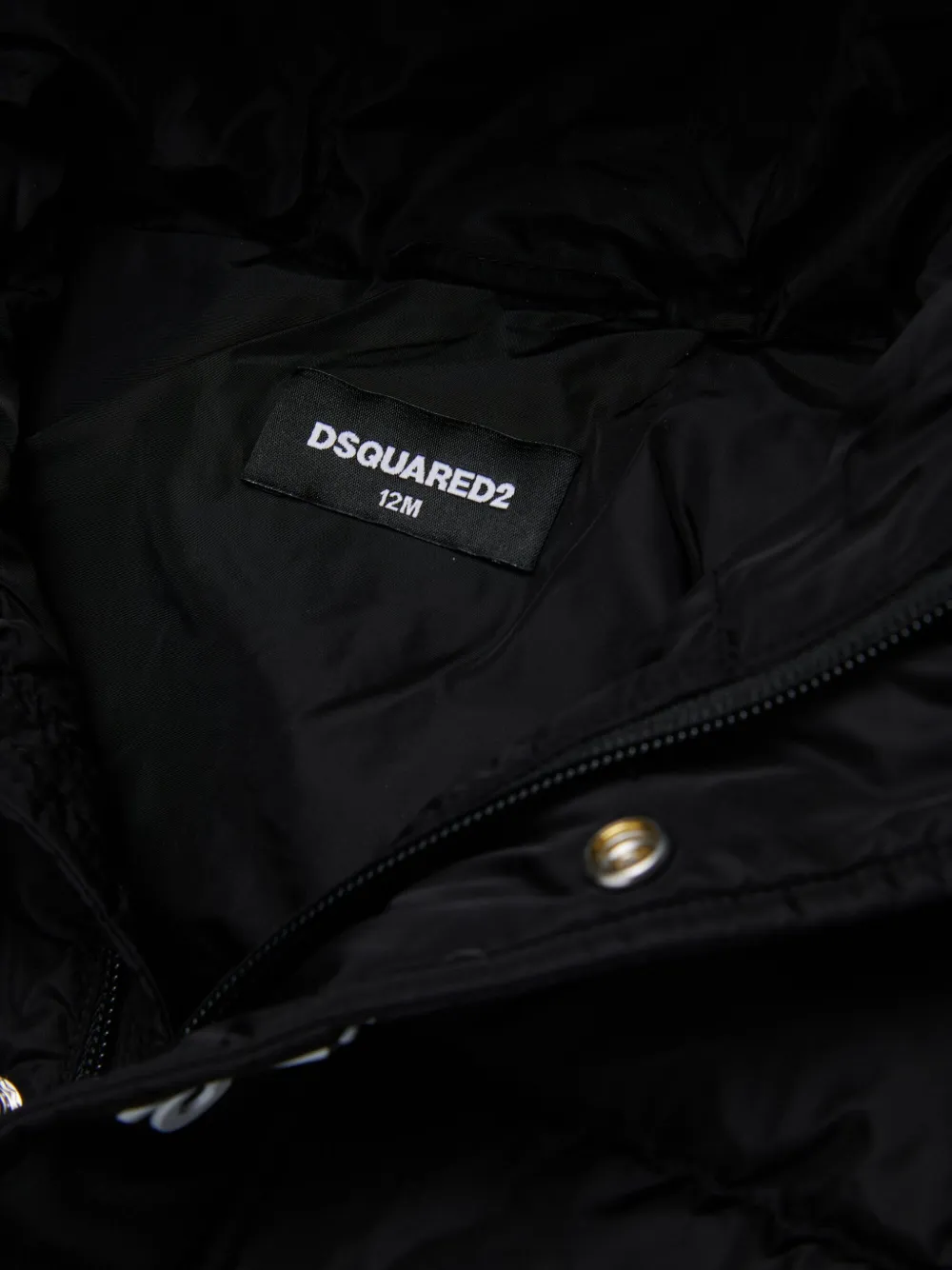 Dsquared2 Hooded Puffer Jacket In Black