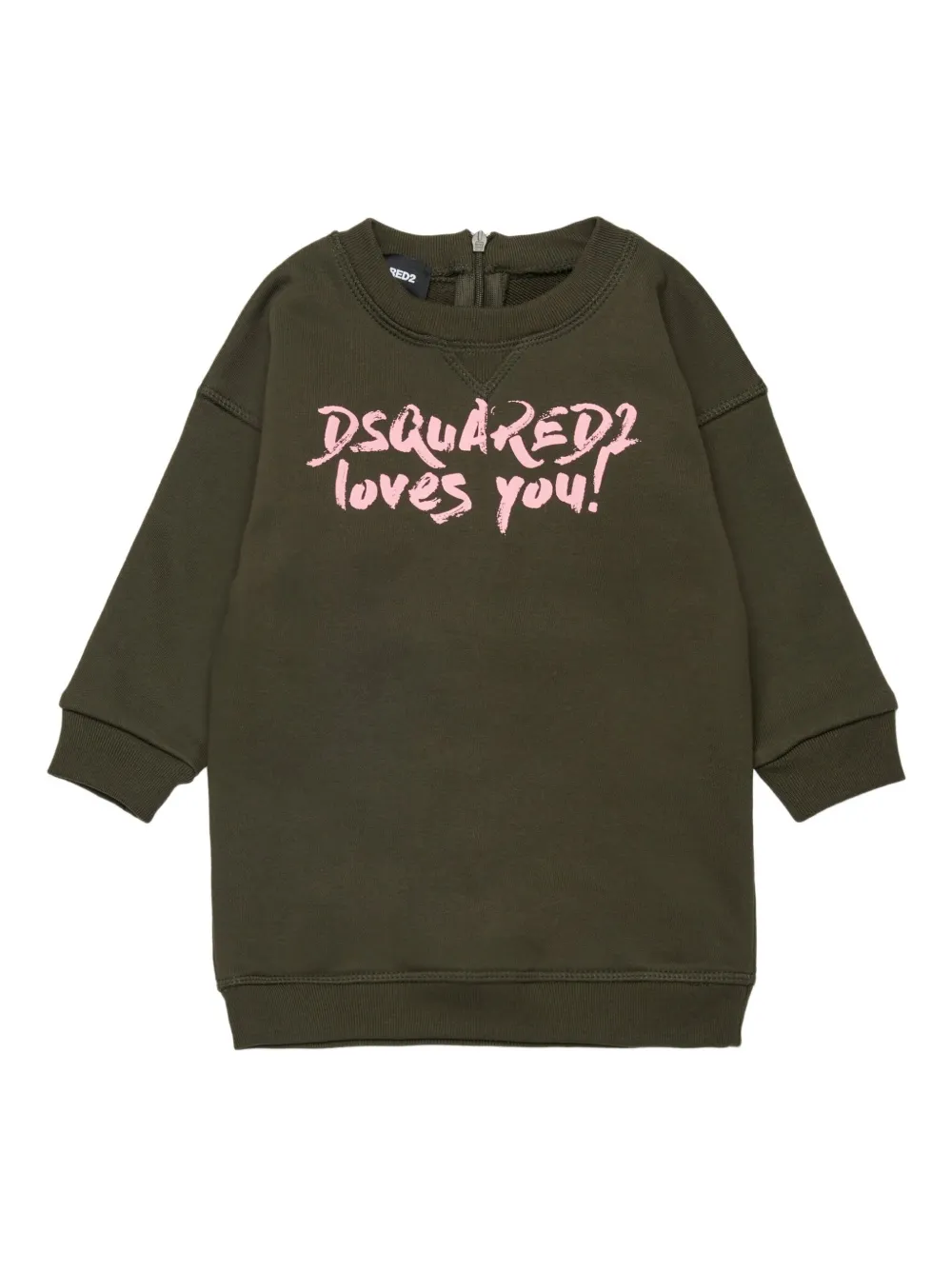 DSQUARED2 KIDS Jurk met logoprint Groen