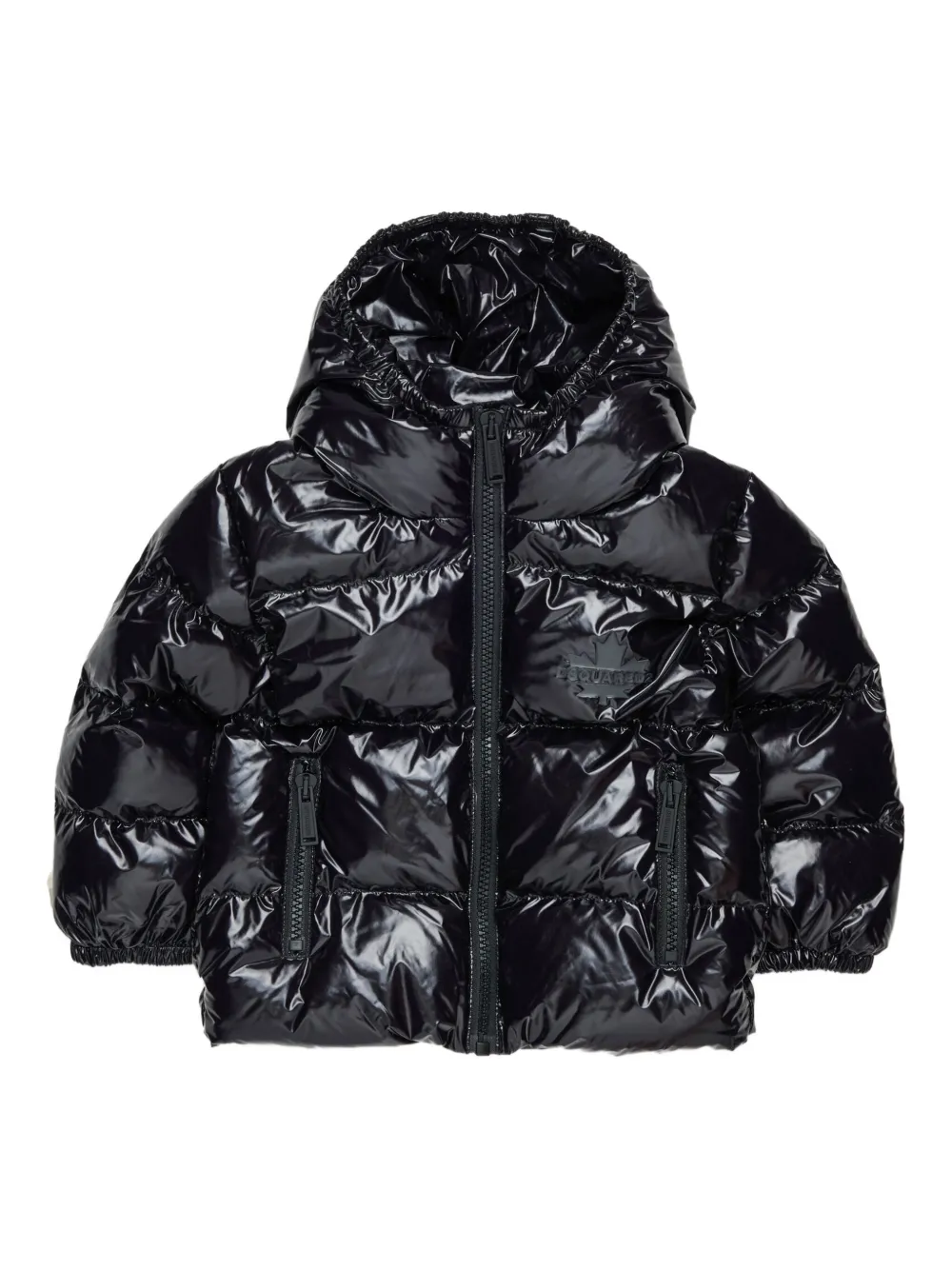 DSQUARED2 KIDS hooded puffer jacket | Black | Image 1