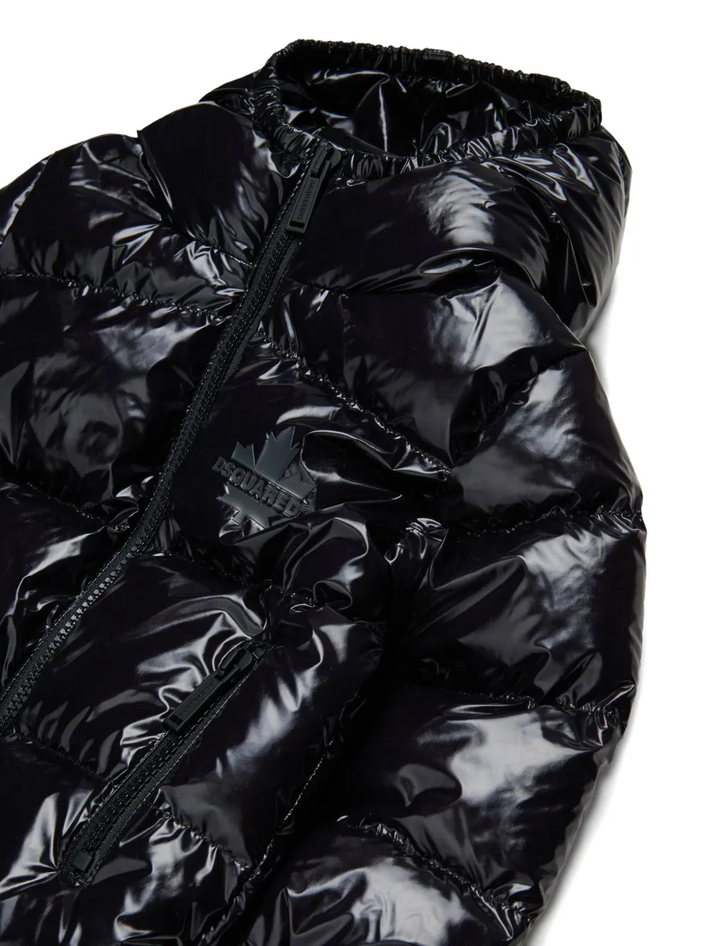 Dsquared2 Hooded Puffer Jacket In Black