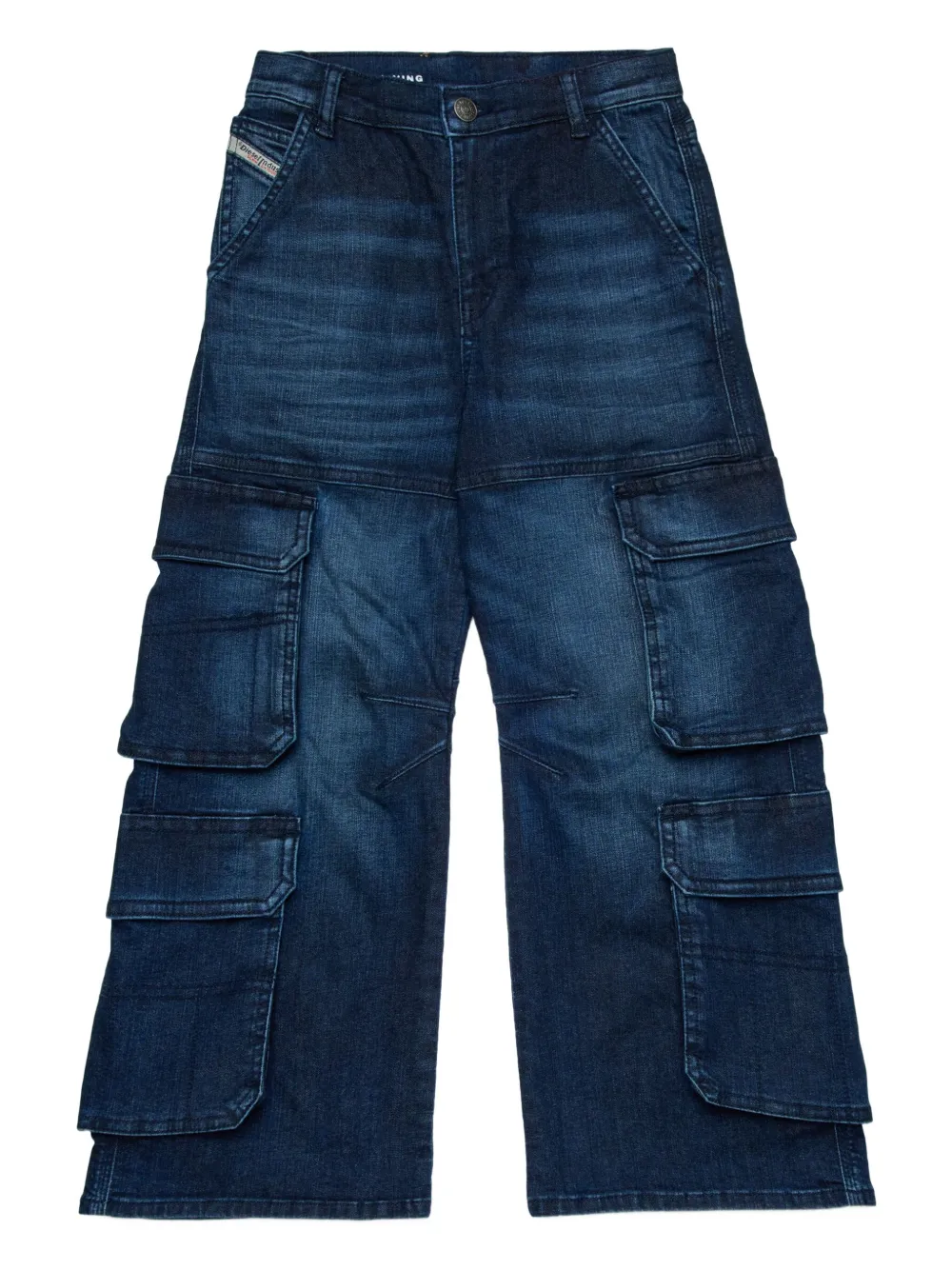 Diesel Kids D-ARGJX cargo jeans Blauw