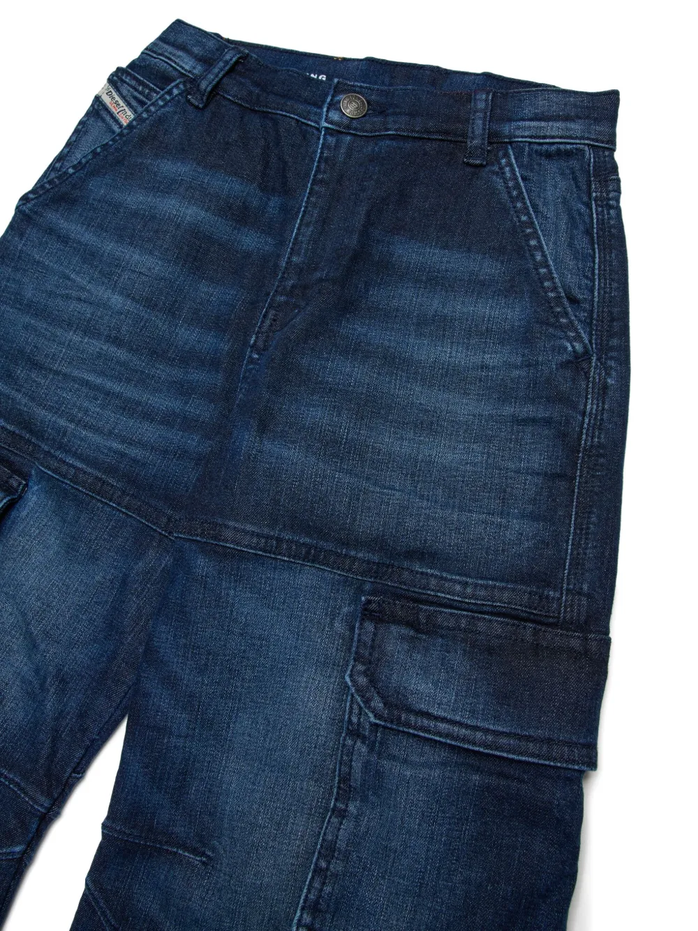 Diesel Kids D-ARGJX cargo jeans Blauw