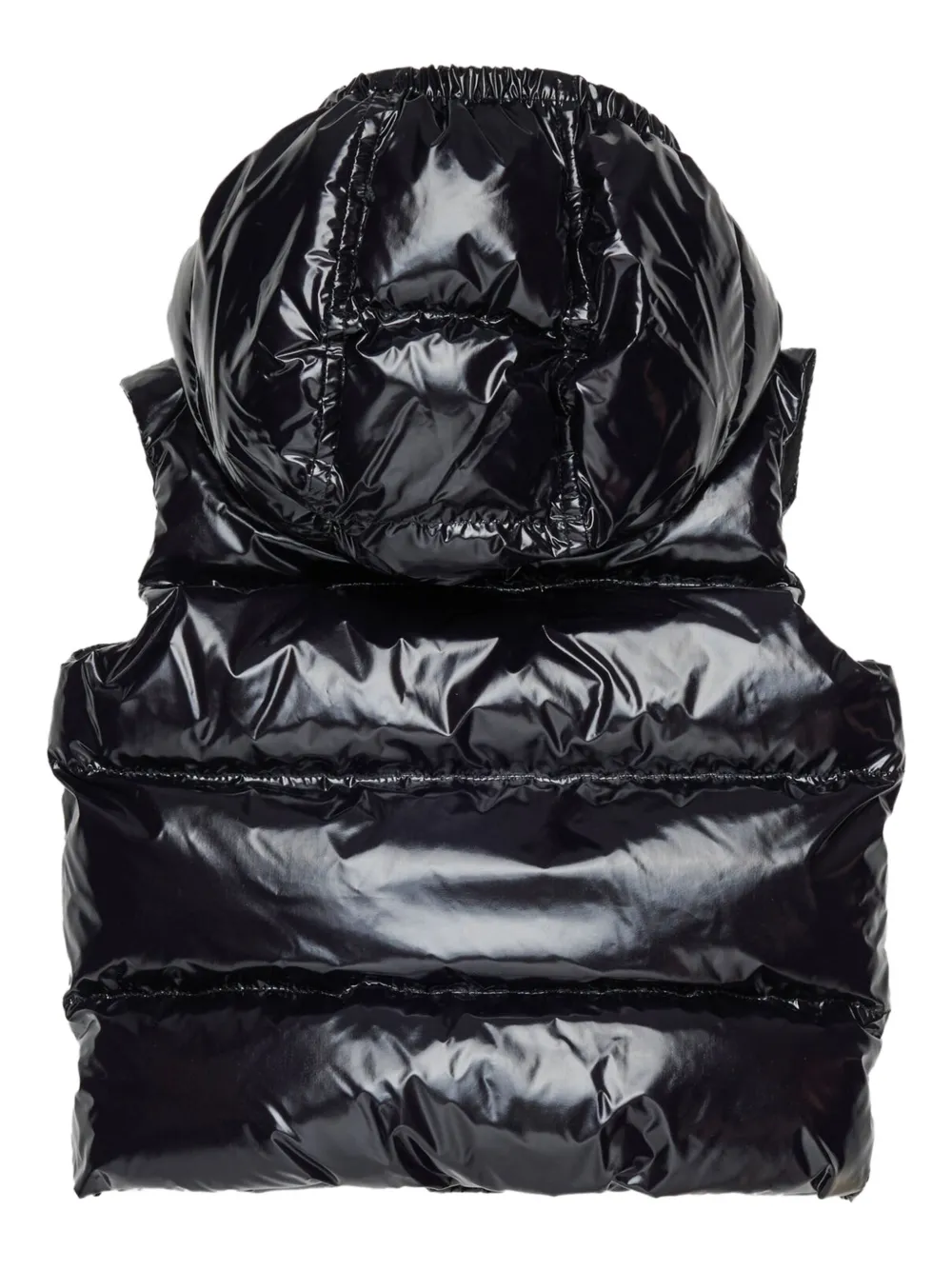 DSQUARED2 KIDS hooded puffer gilet - Zwart