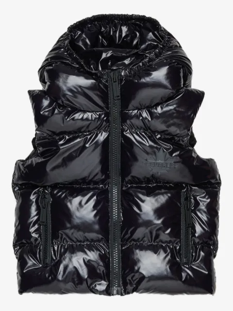 DSQUARED2 KIDS hooded puffer gilet