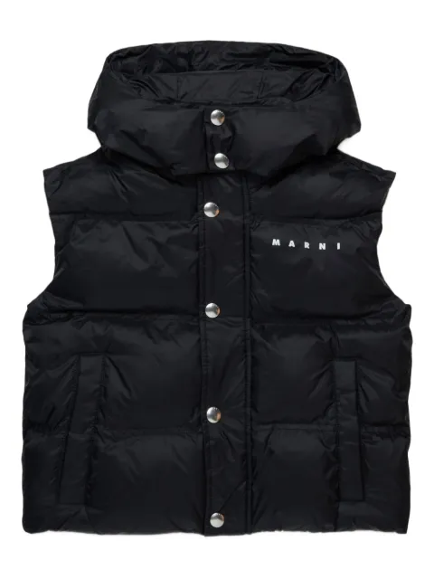 Marni Kids logo-print padded gilet