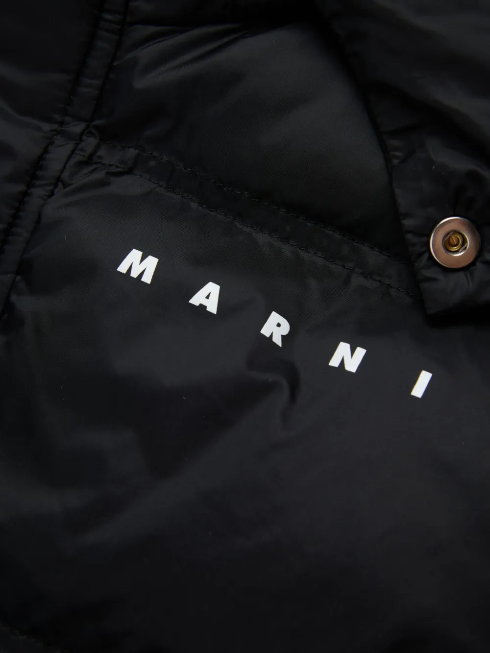 Marni Kids Bodywarmer met logoprint Zwart