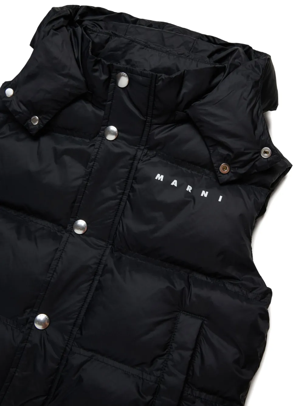 Marni Kids Bodywarmer met logoprint Zwart