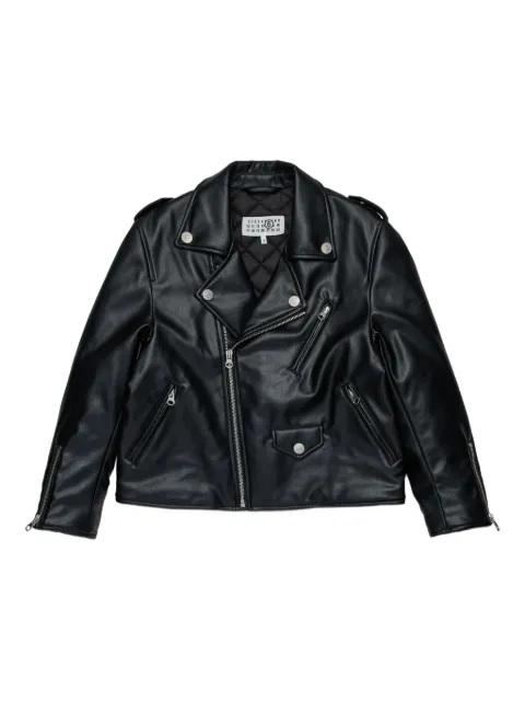 MM6 Maison Margiela Kids Single-stitch biker jacket 