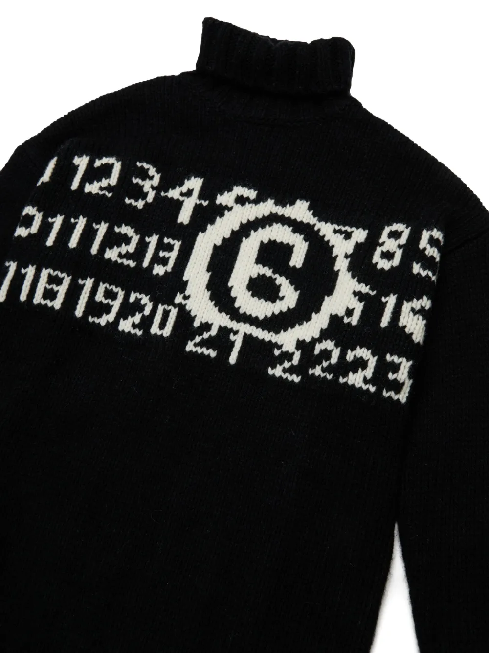 MM6 Maison Margiela Kids Jurk met Numbers-patroon Zwart