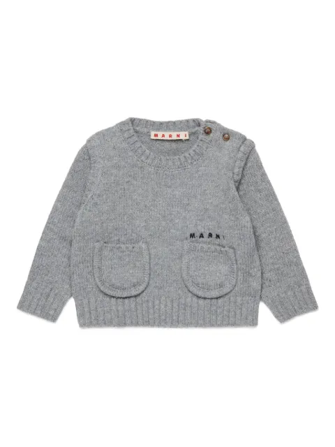Marni Kids Pullover mit Logo-Stickerei