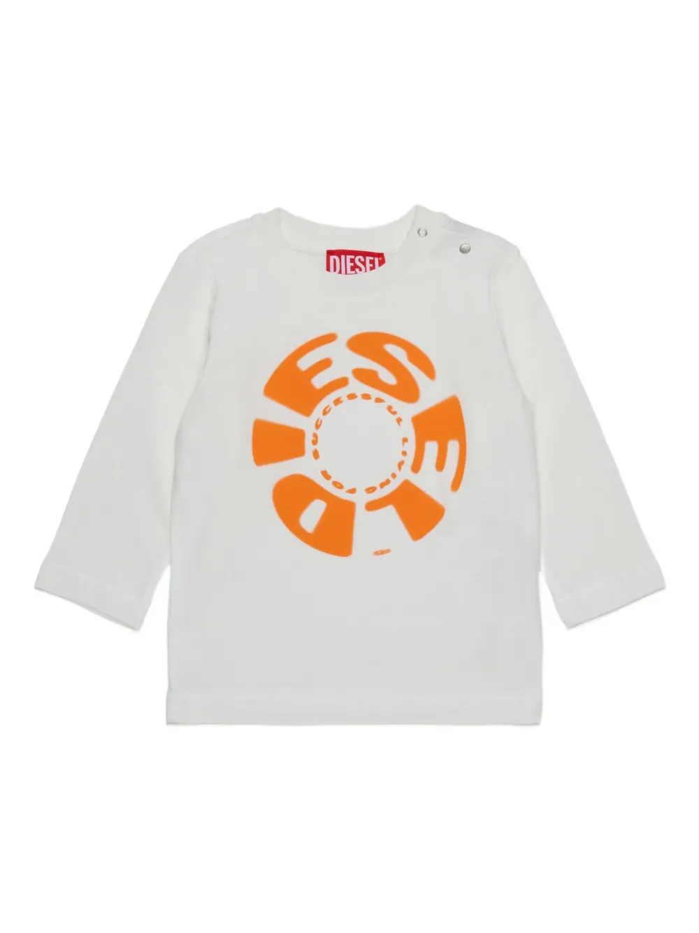 Diesel Kids Travonb T-shirt Wit