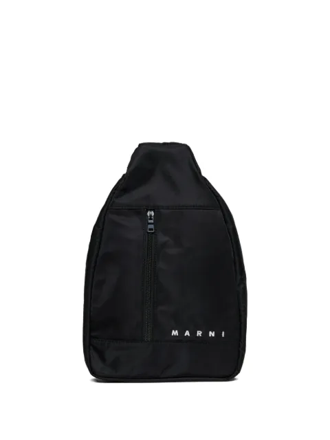 Marni Kids logo-embroidered backpack