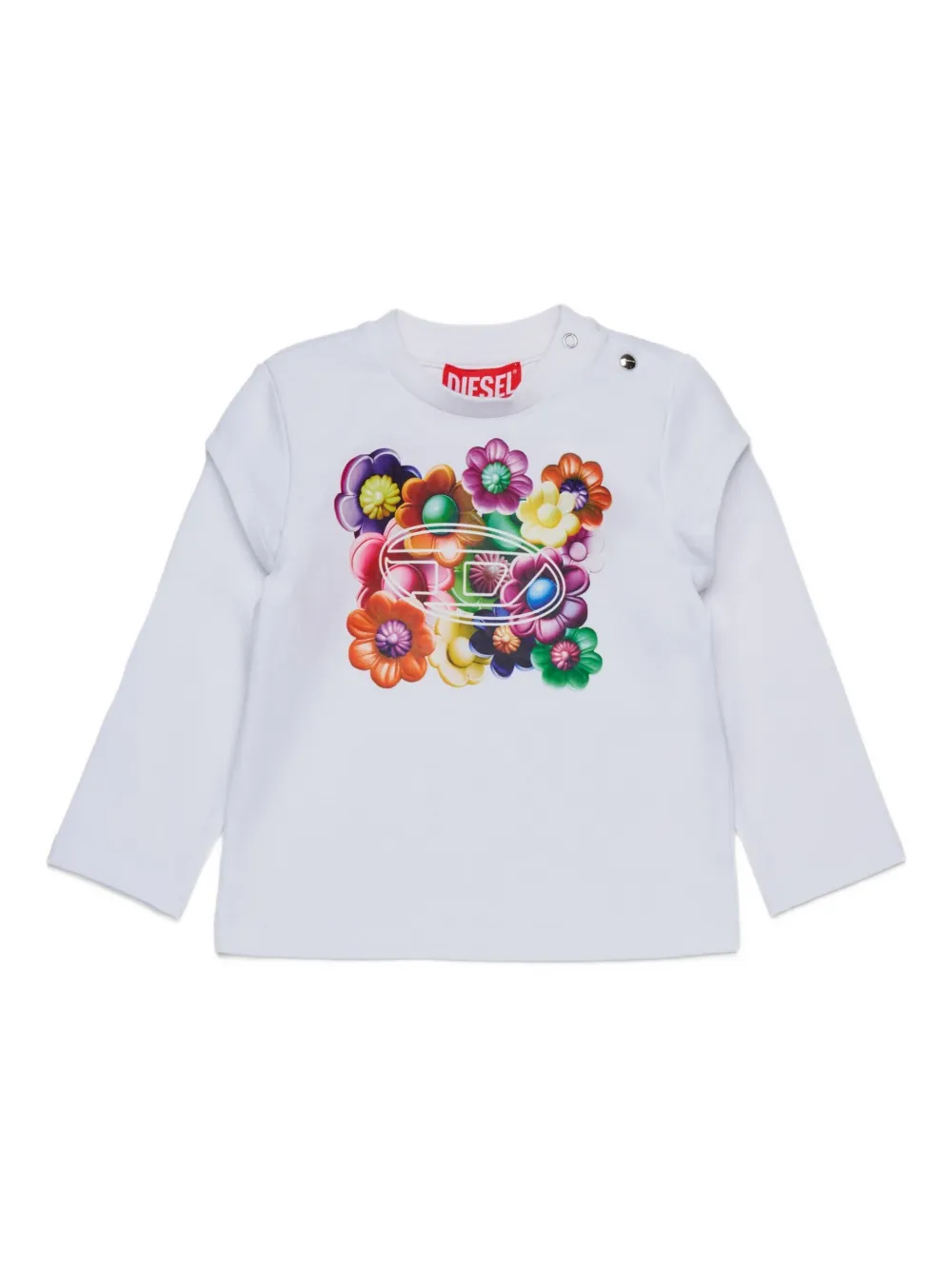 Diesel Kids Tesbib T-shirt Wit