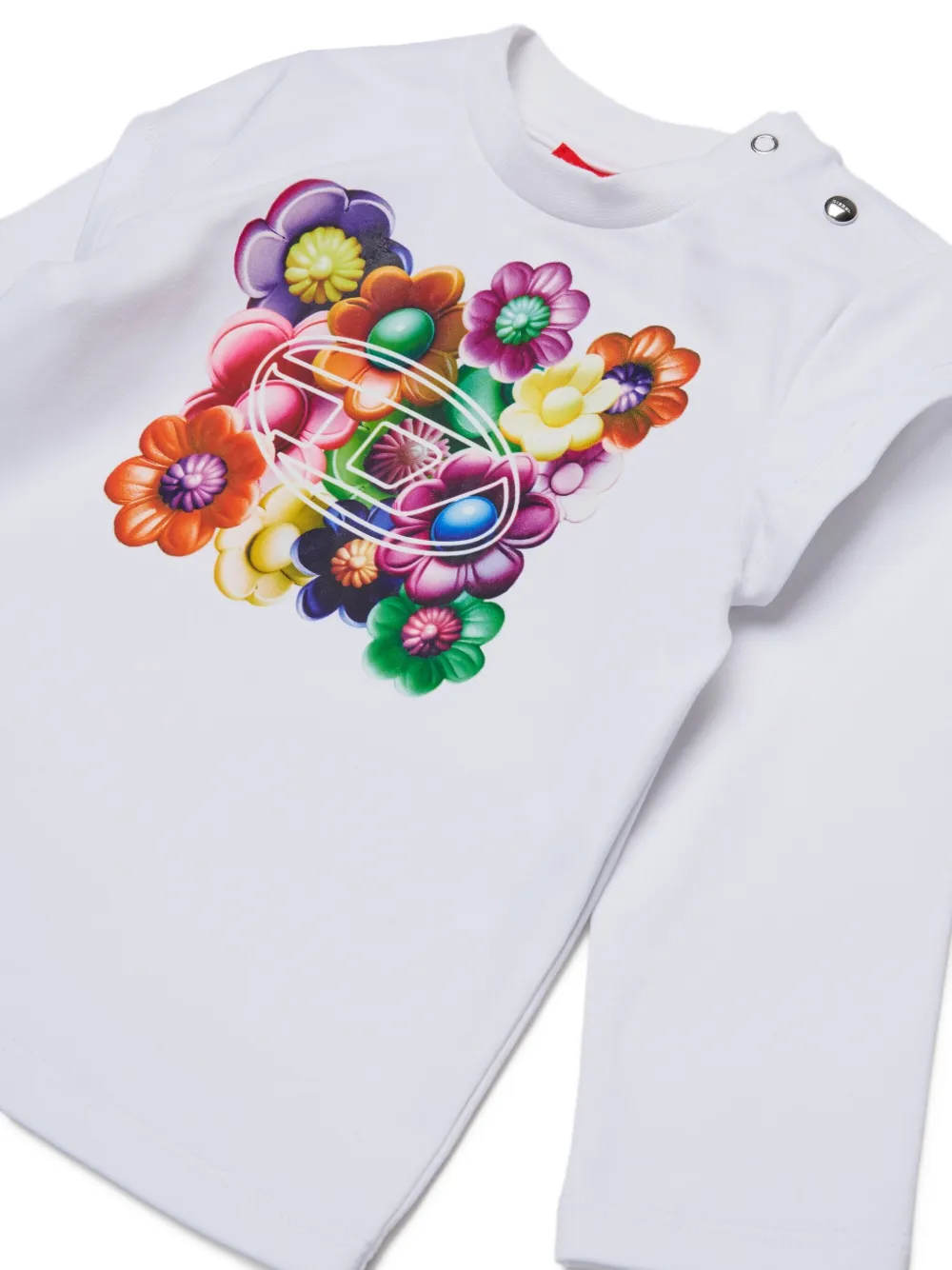 Diesel Kids Tesbib T-shirt Wit