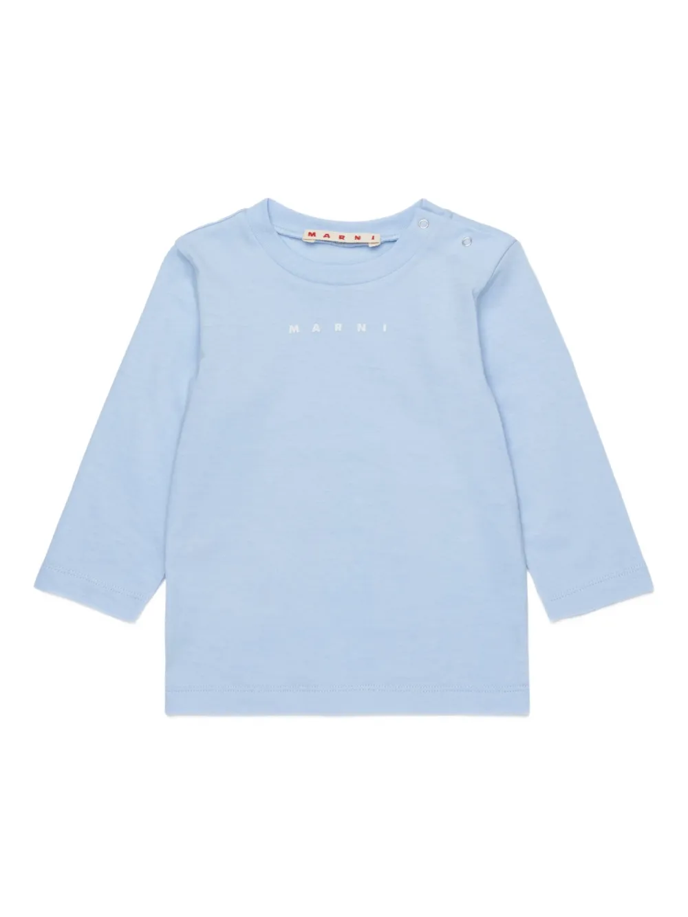 Marni Kids logo-print T-shirt - ブルー Marni Kids logo-print T-shirt - ブルー