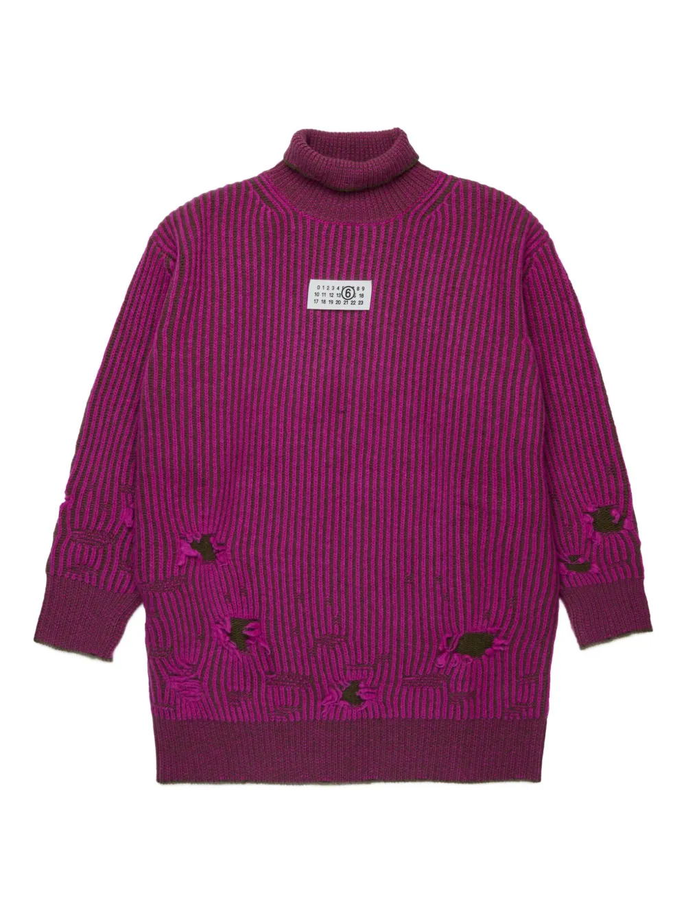 MM6 Maison Margiela Kids Wollen jurk Roze