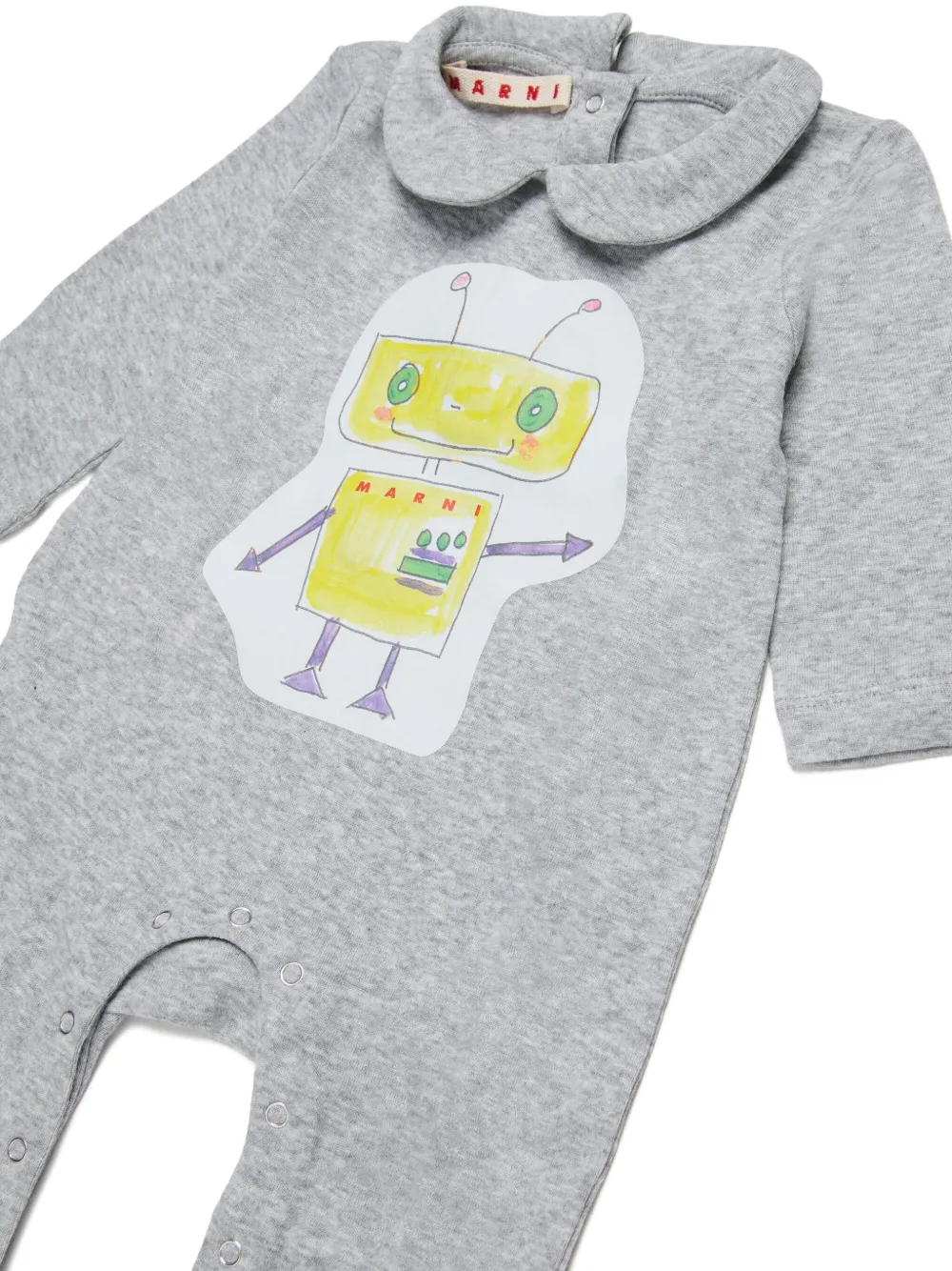 Marni Kids Katoenen romper Grijs