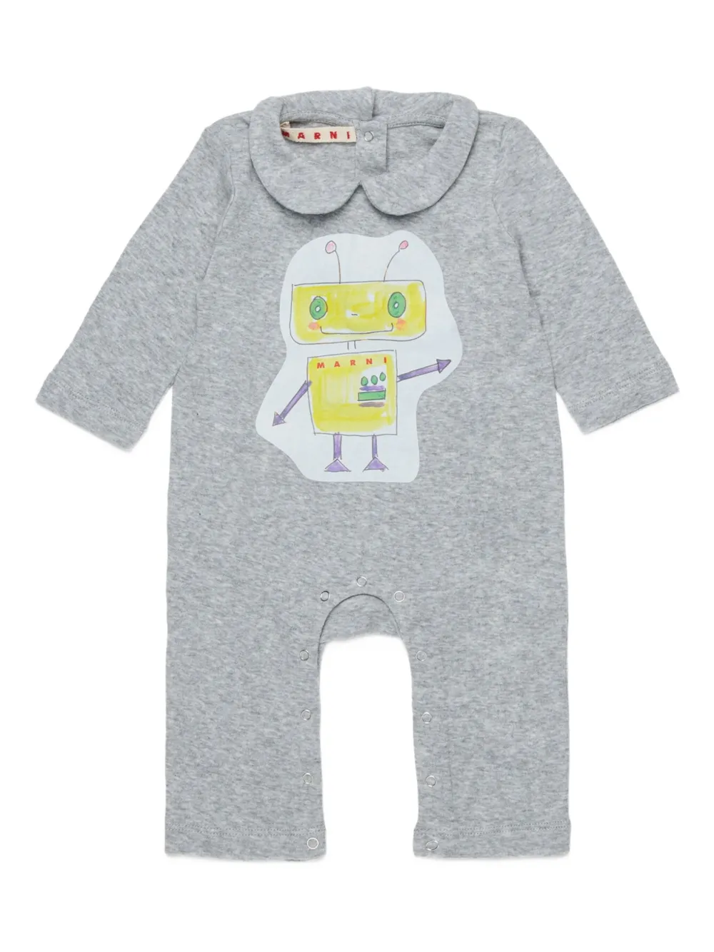 Marni Kids Katoenen romper Grijs