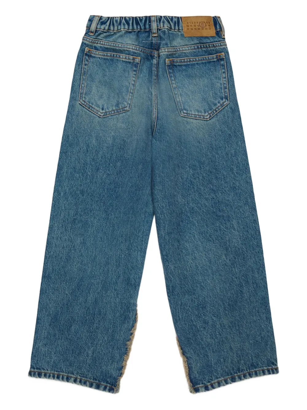 MM6 Maison Margiela Kids Straight jeans Blauw