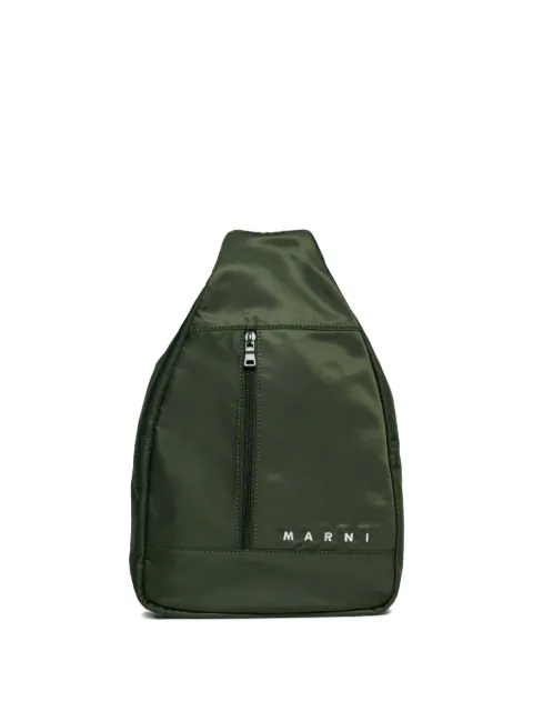 Marni Kids logo-embroidered backpack