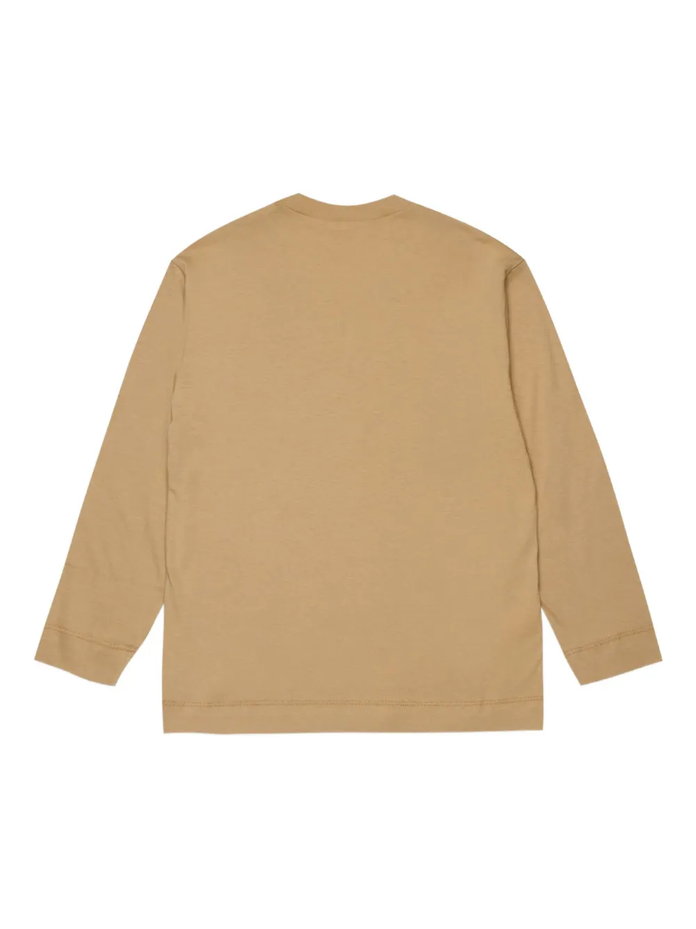 Marni Kids logo-print long-sleeve top Beige