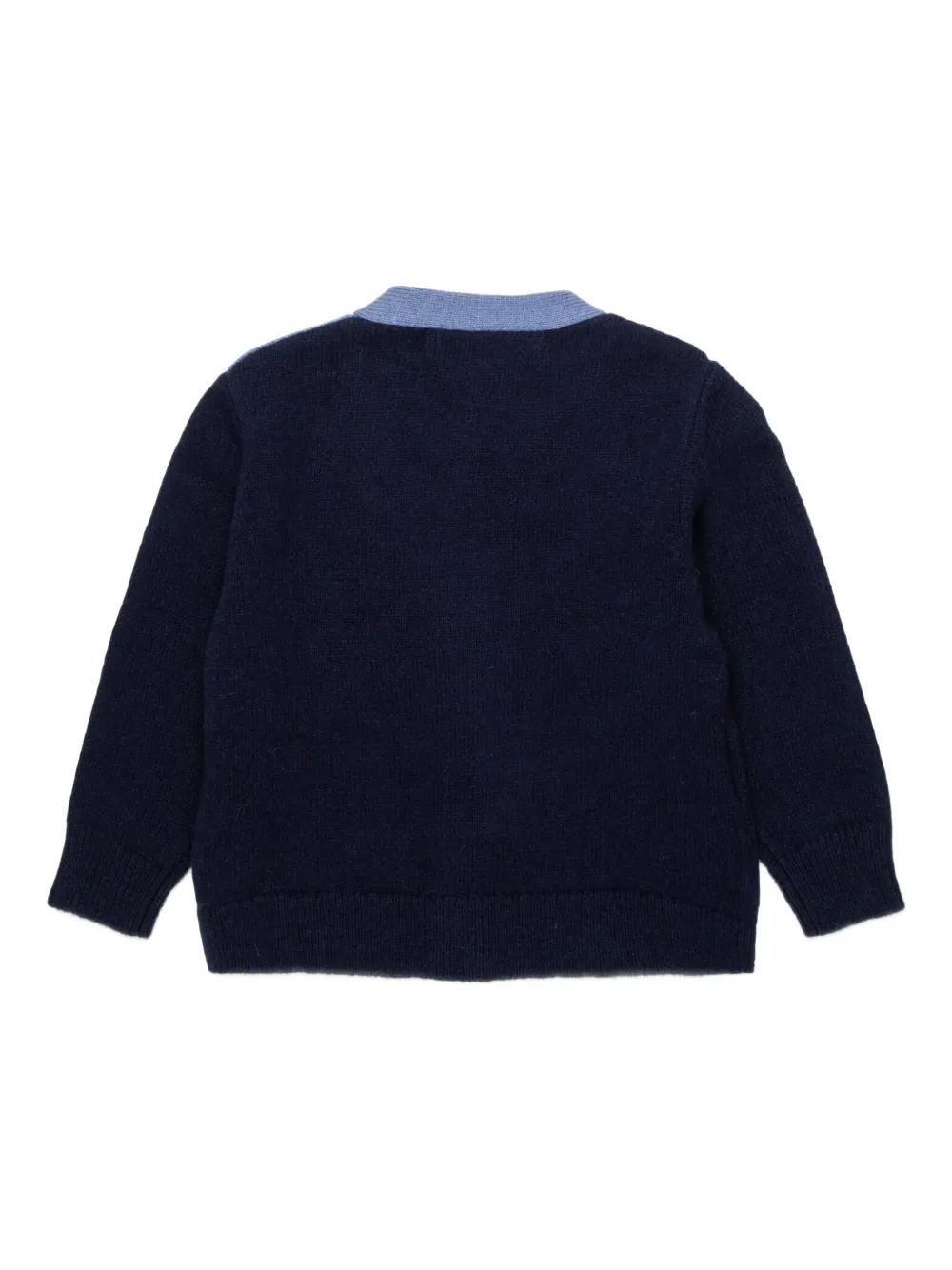 Marni Kids Vest met geborduurd logo Blauw