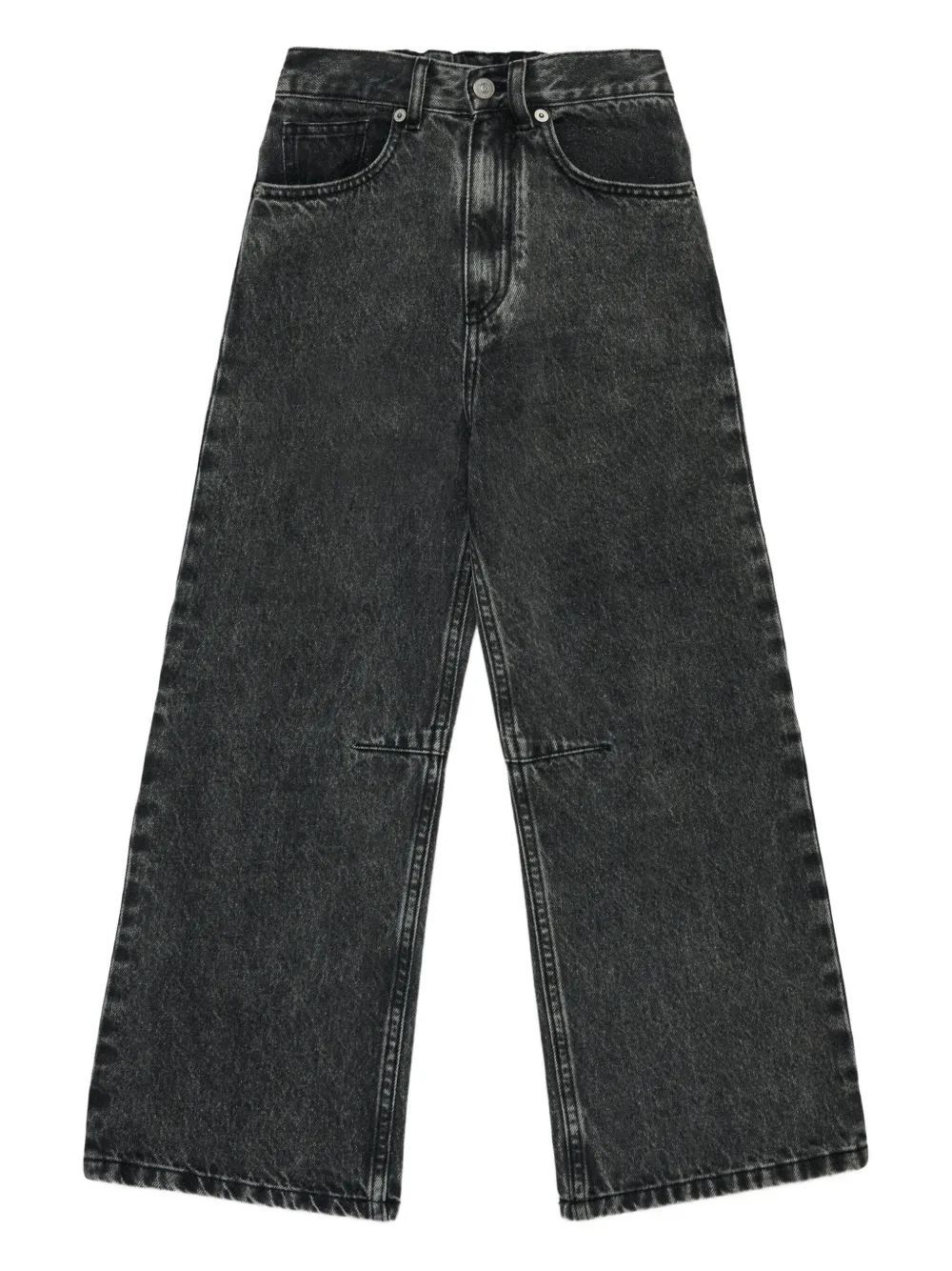 MM6 Maison Margiela Kids Straight jeans Zwart