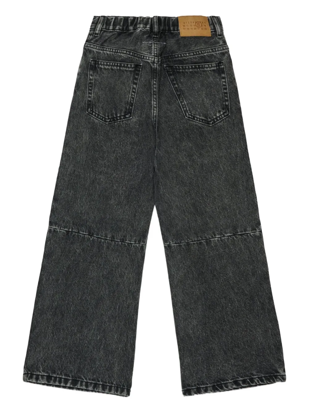 MM6 Maison Margiela Kids Straight jeans Zwart