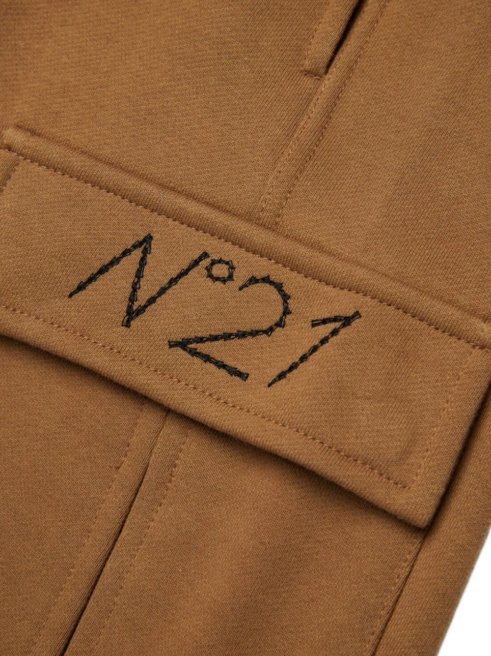 Nº21 Kids Trainingsbroek met geborduurd logo Bruin