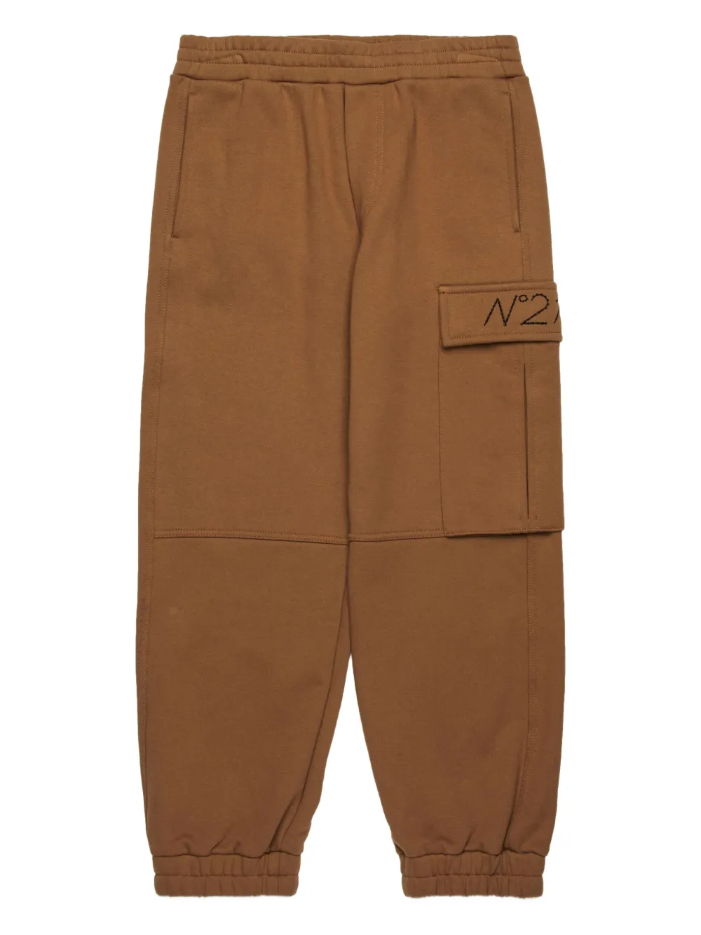 Nº21 Kids Trainingsbroek met geborduurd logo Bruin