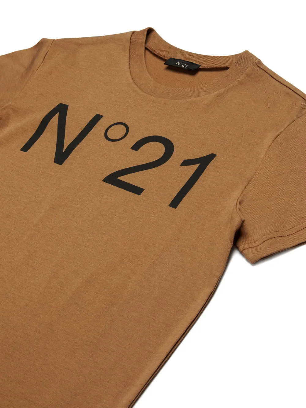  Nº21 Kids Logo-print T-shirt - Brown 