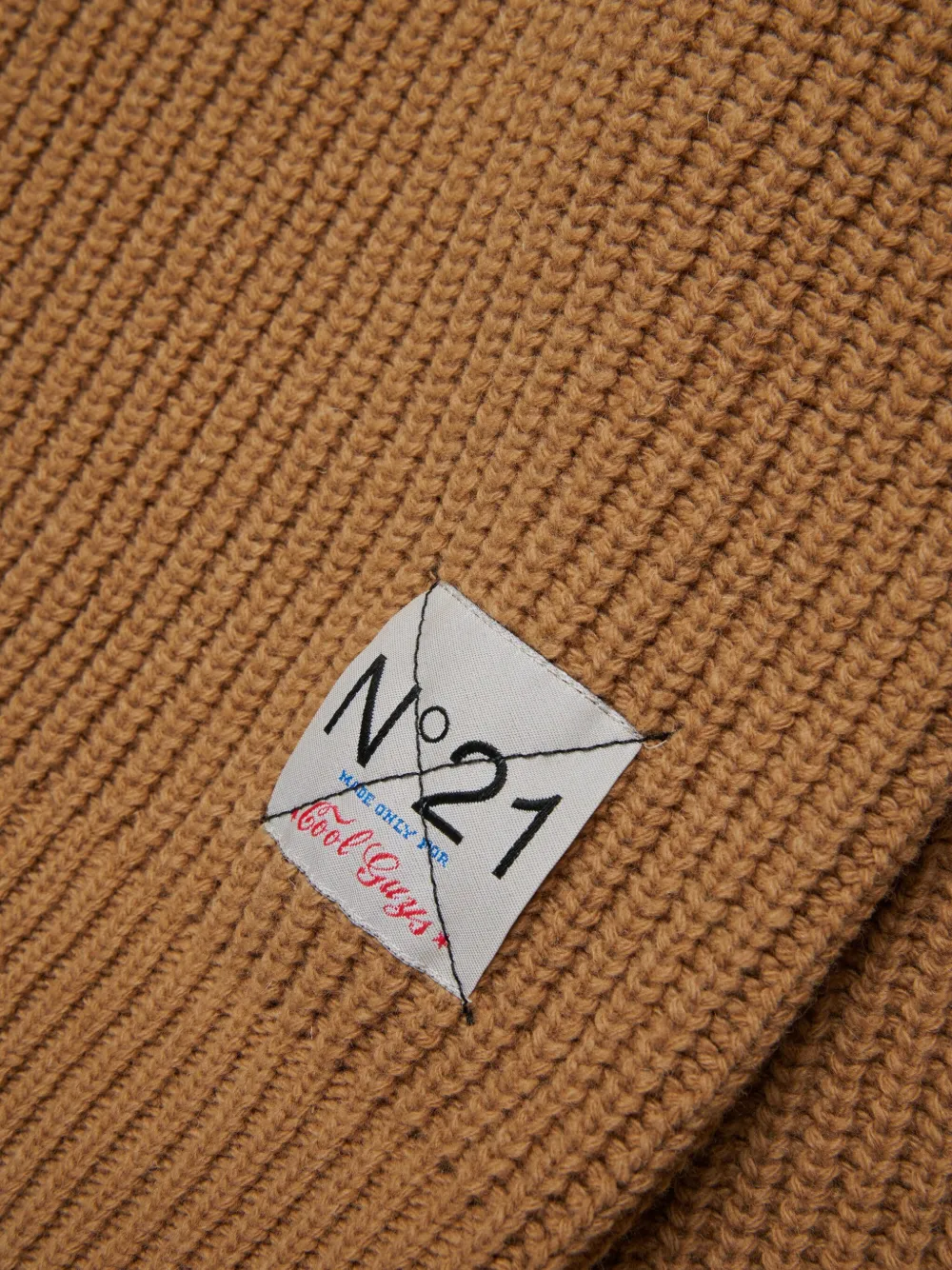 Nº21 Kids Gebreide hoodie Bruin