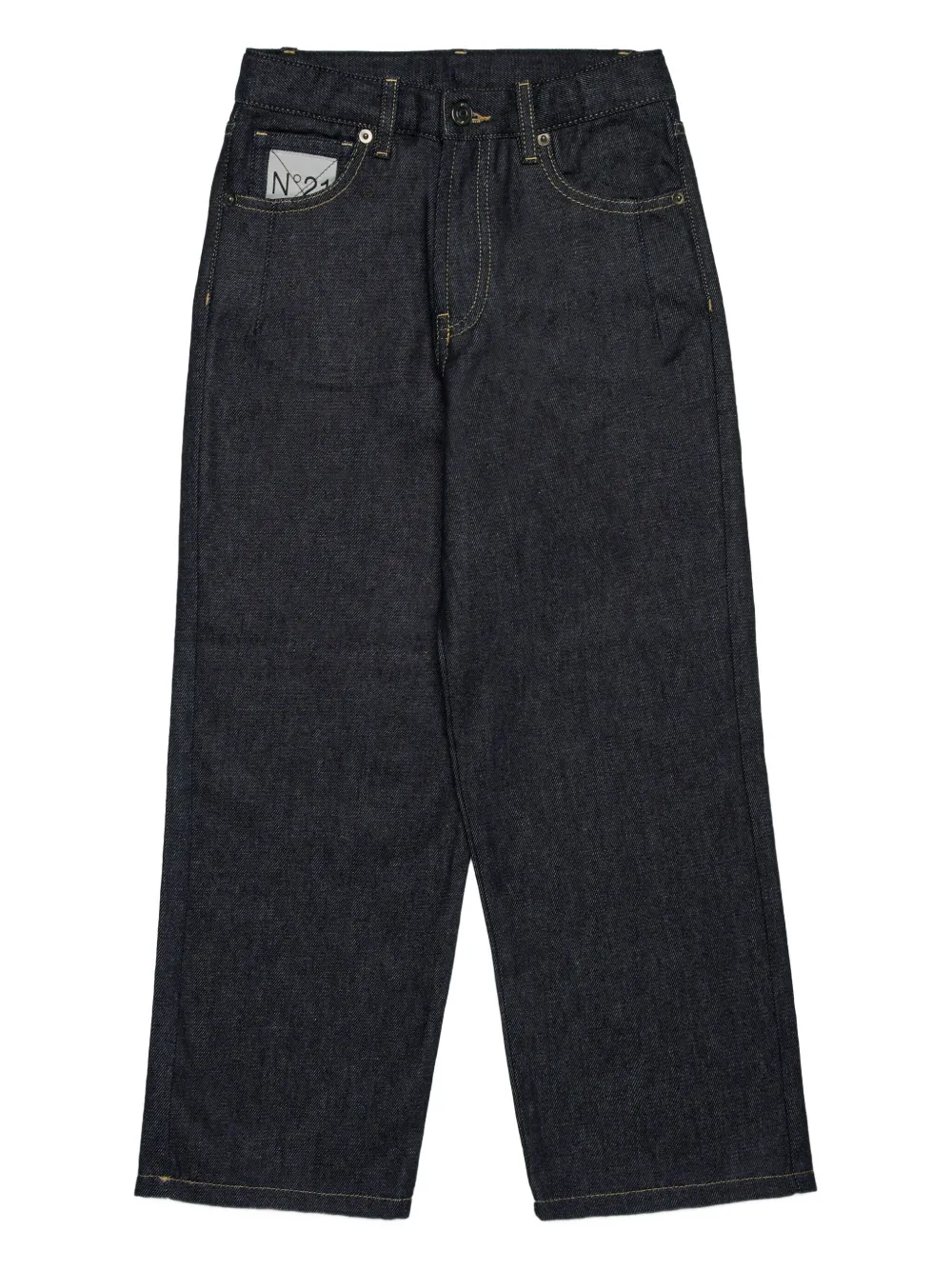 Nº21 Kids logo-embroidered jeans | Blue | Image 1