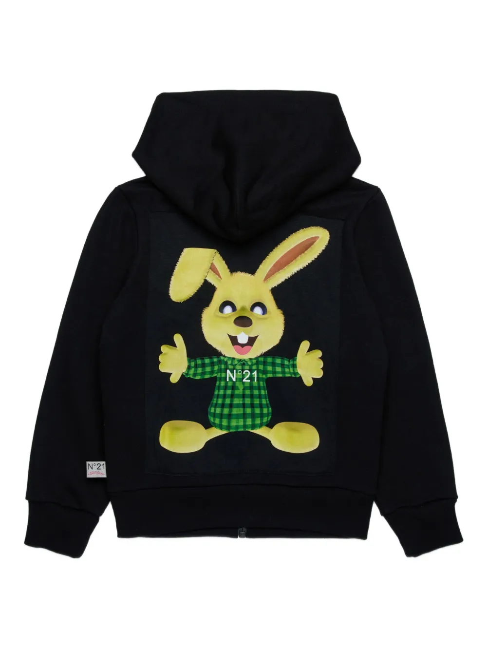 N°21 Zip-up Hoodie In Black