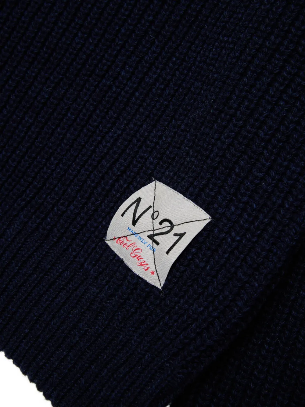Nº21 Kids Gebreide hoodie Blauw