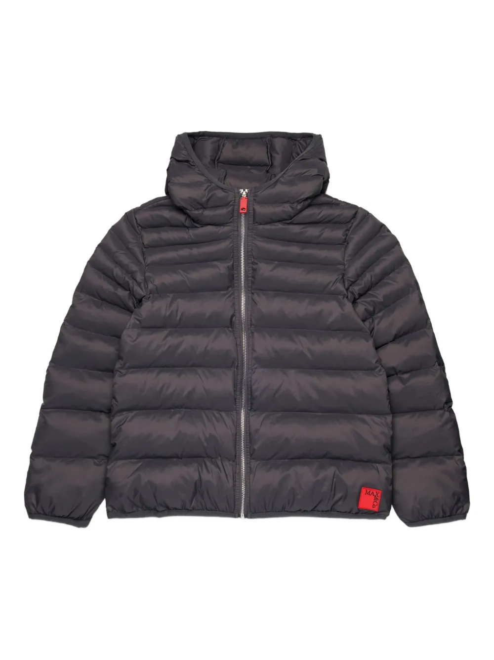 Max & Co Logo-patch Padded Jacket In Black