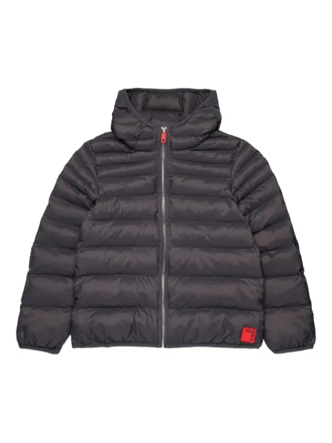 MAX&Co. Kids logo-patch padded jacket