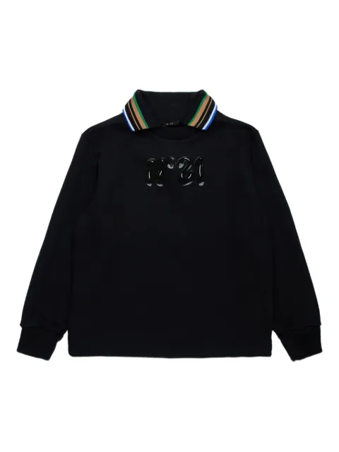 Nº21 Kids polo-collar sweatshirt