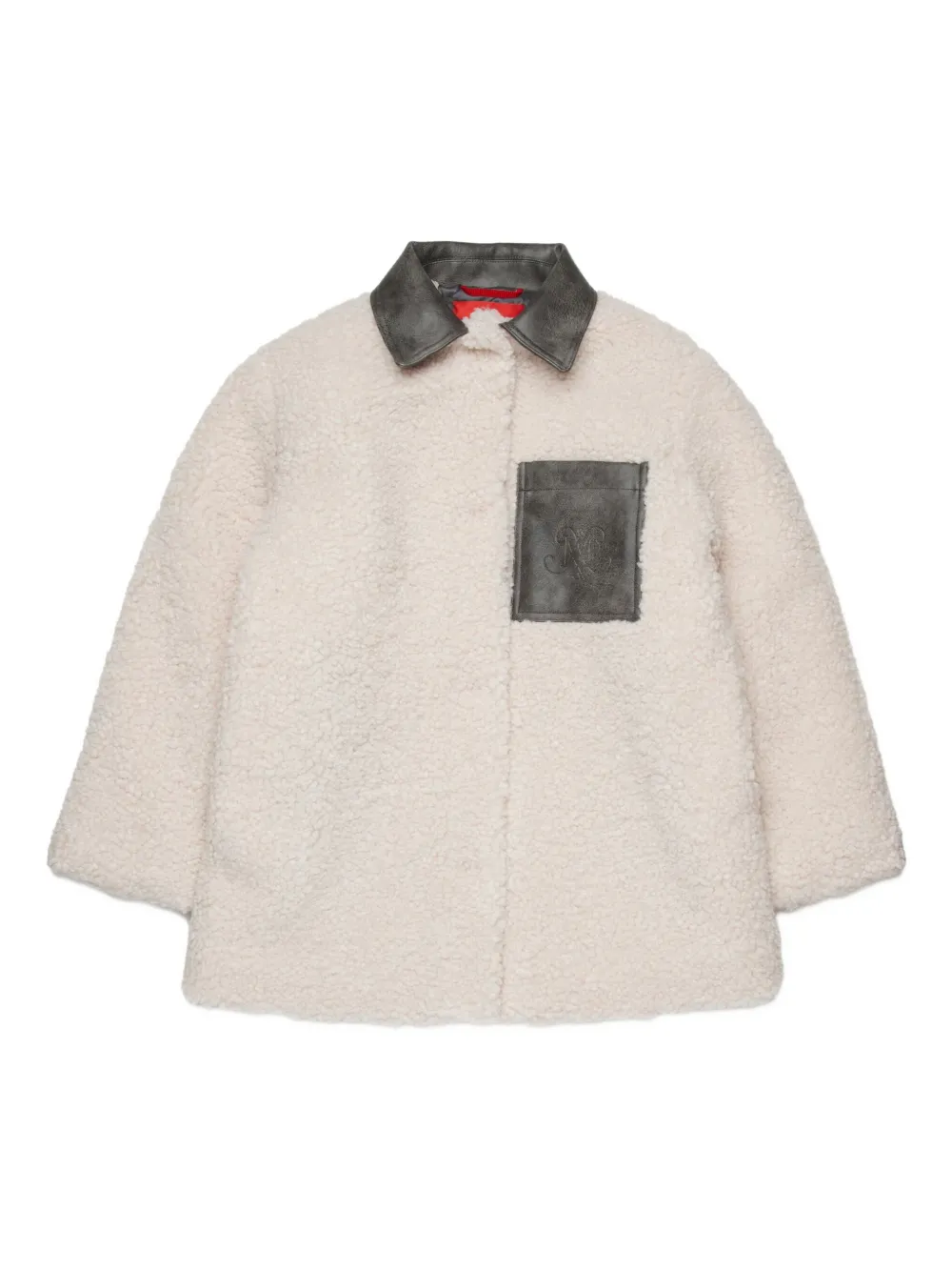 MAX&Co. Kids faux-shearling jacket | White | Image 1