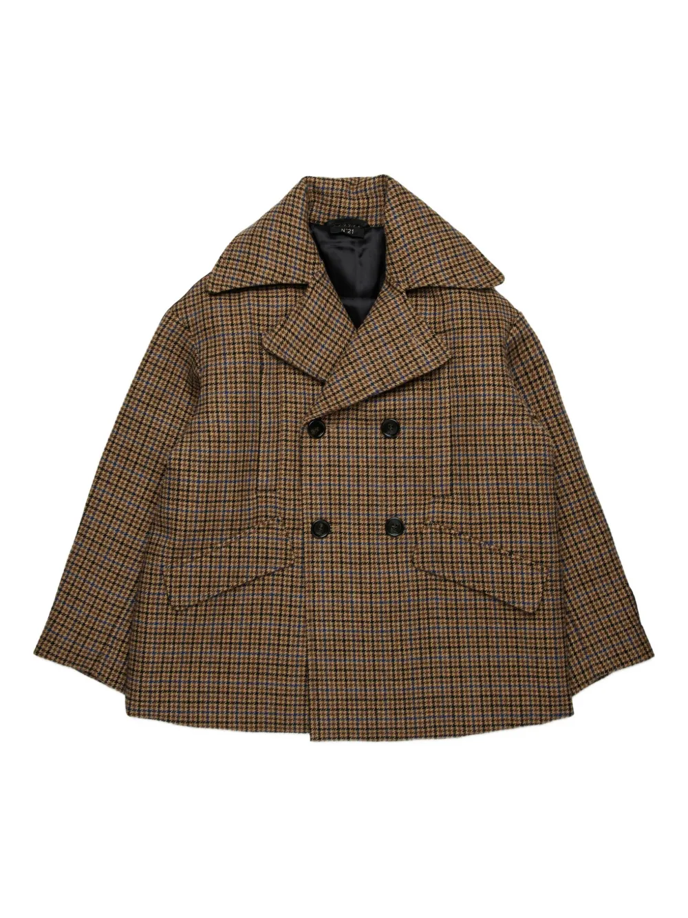 Nº21 Kids double-breasted blazer | Brown | Image 1