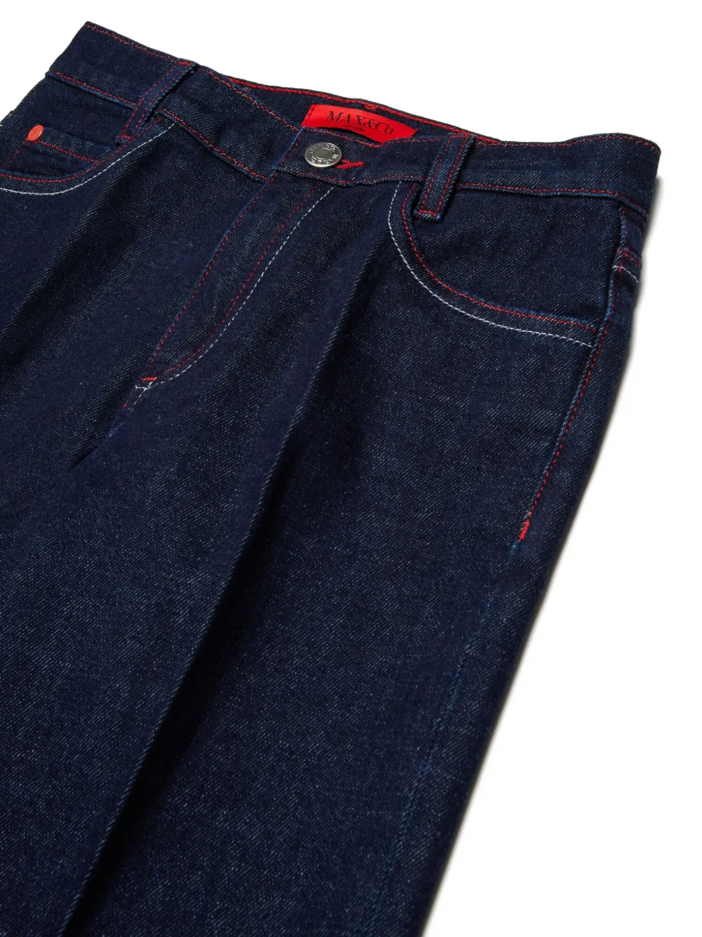 MAX&Co. Kids Jeans met omgeslagen zoom Blauw