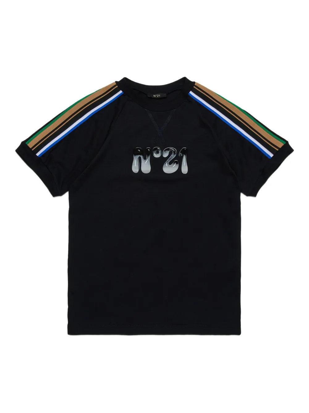 Nº21 Kids logo-patch T-shirt | Black | Image 1