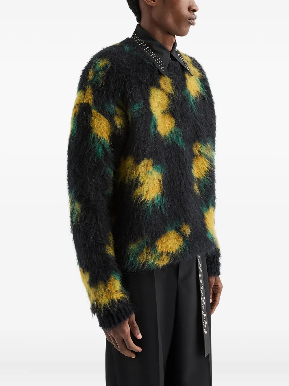 Jil Sander Brushed-effect Sweater In Blue