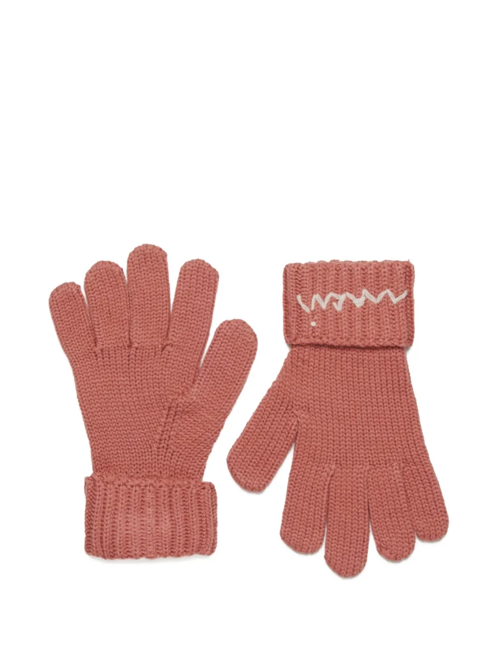 Marni Kids Handschoenen met geborduurd logo Roze