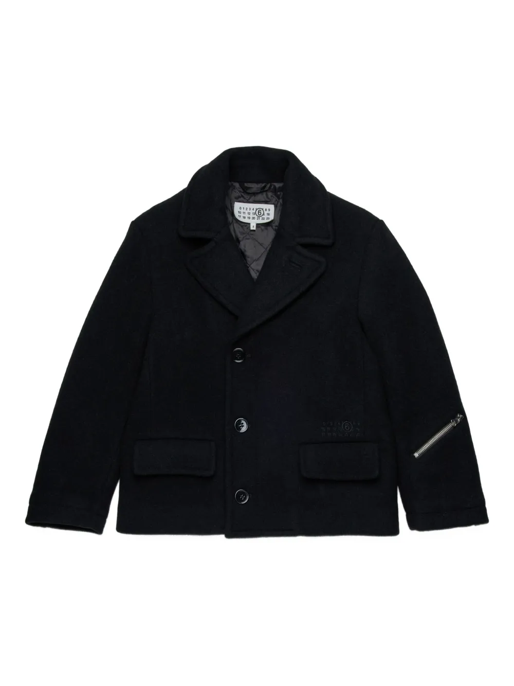 MM6 Maison Margiela Kids Blazer met enkele rij knopen Zwart