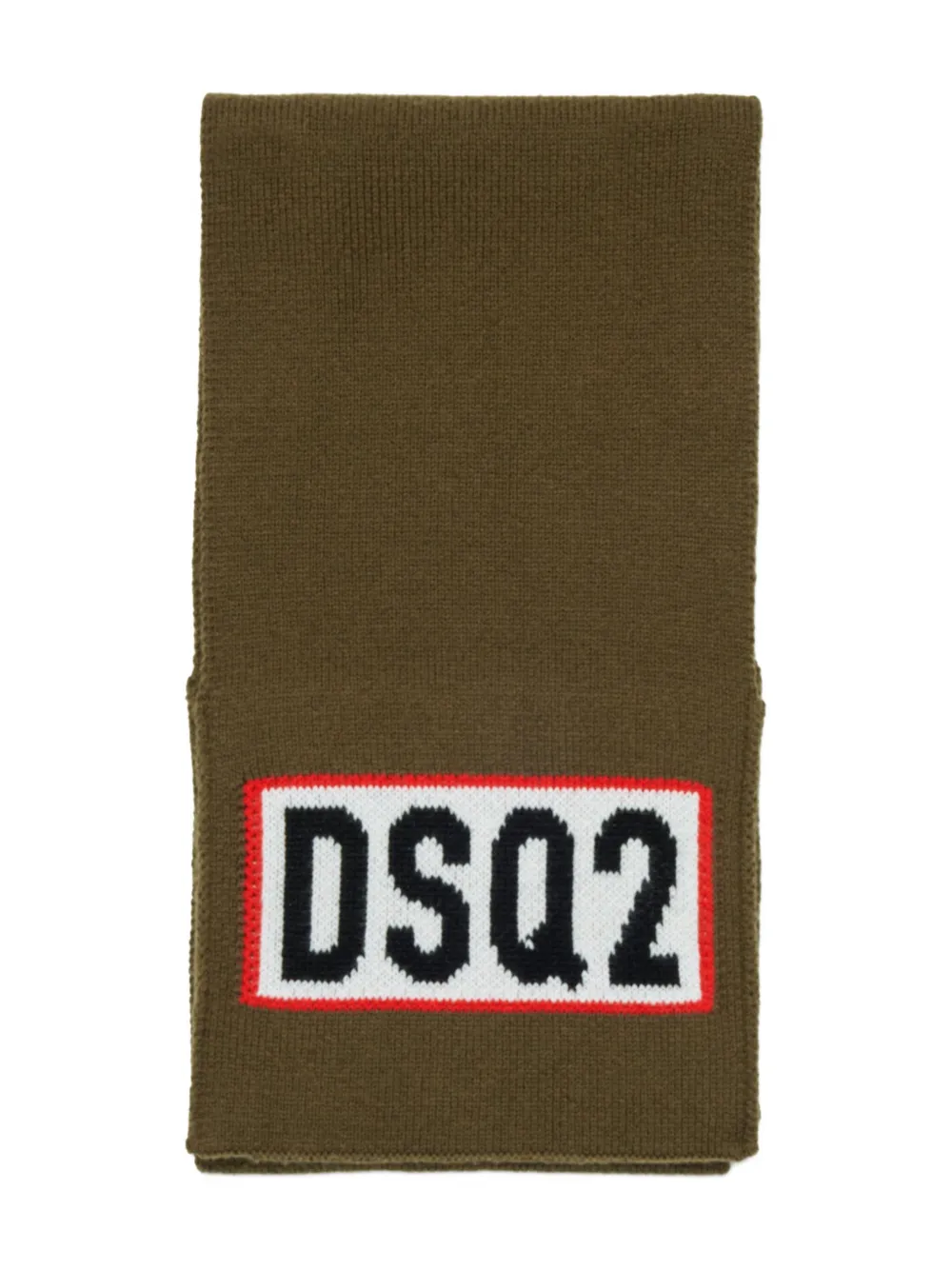 DSQUARED2 KIDS Sciarpa in lana e cotone - Marrone